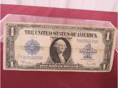 1923 Large Silver Certificate $1.00 Blue Seal