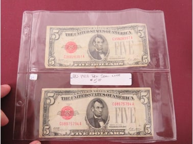 1928 Red Seal Note $5.00