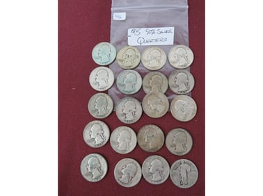 $5.00 90% Silver Quarters