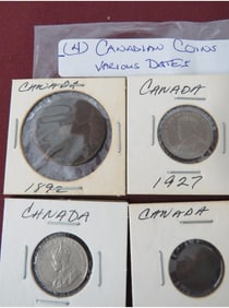 (4) Canadian Coins