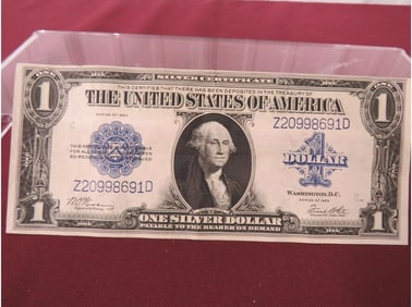 1923 Large Note $1.00 Silver Cert Fine Condition