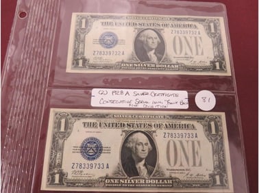 (2) 1928 A Silver Cert.