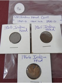 (3) Indian Head Cent