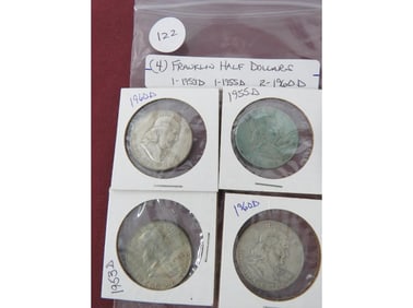 (4) Franklin Half