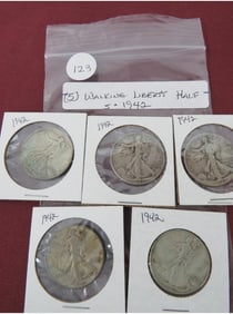 (5) Walking Liberty