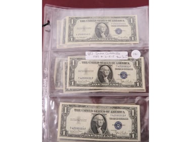 (12) Silver Cert. 1935 A-D-E-F Blue Seal