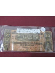 1864 Confederate States Ten Dollars ? Richmond