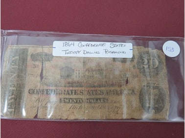 1864 Confederate States Twenty Dollars - Richmond