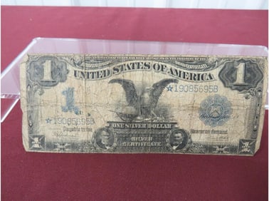 1899 - $1 Black Eagle Large Silver Cert.
