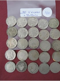 (25) V Nickels & Buffalo