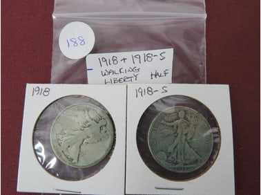 1918 & 1918-S Walking Liberty Half
