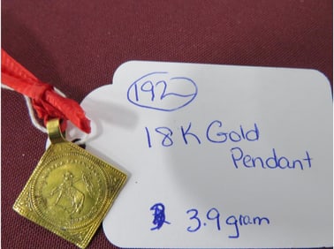 18K Gold Pendant
