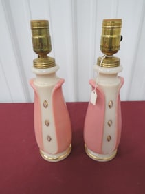 Aladdin Pair Boudoir Fabulous Dresser Lamps