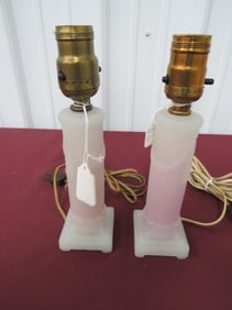 Aladdin Pair 9-1/2in Lamps Electric