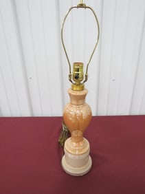 Aladdin Peach Luster Alacite Table Lamp