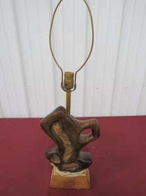 Lampara de Sobremesa Ecuobistica de Ceramica