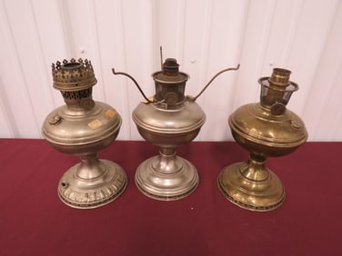 Aladdin #6 1/2" & Nickel Plated Brass Kerosene La