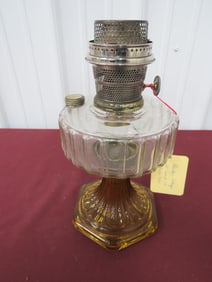 Aladdin Antique Oil Lamp with Amber Base