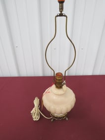 Aladdin Ivory Alacite Electric Table Lamp