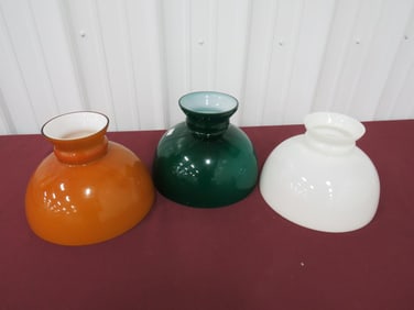 Aladdin (3) Lamp Shades Amber - Green - White