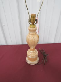Aladdin Alacite Peach Lustreware Lamp