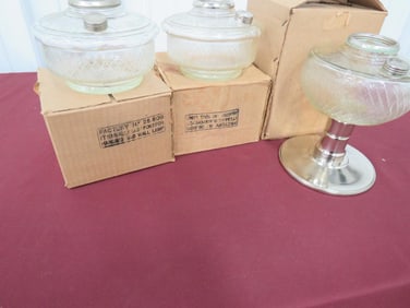 Aladdin (3) NOS Lamps Original Boxes