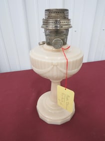 Aladdin Tall Lincoln Oil Lamp Pink Alacite