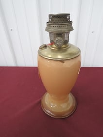 Aladdin Venetian Art Glass Vase Tan Lamp