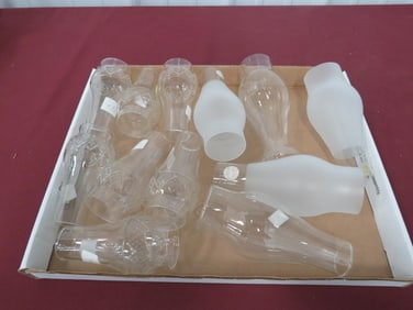 Assorted Glass Chimneys (12)