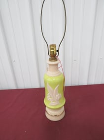 Aladdin Alacite Chartreuse Lily of the Valley Lamp