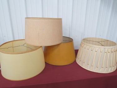 (4) Lg. Floor Lamp Shades