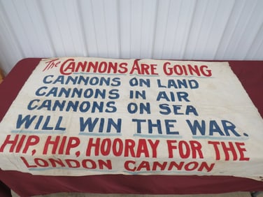 Cannons Are Coming' Cloth Banner