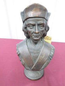 Christopher Columbus Bronze Bust