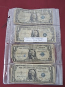(12) Silver Certificates 1935 Blue Seal