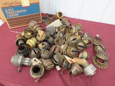 Box Of Misc. Oil Lamp Burners
