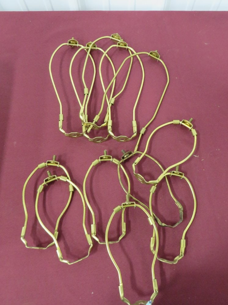 Box Of Lamp Harps 10" & 7": Total 12