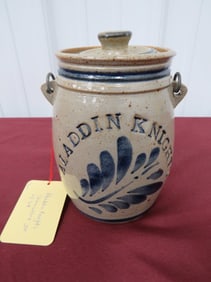 Aladdin Knights Stoneware Jug W/Lid