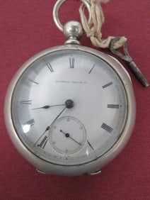 Illinois Pocket Watch W/Key
