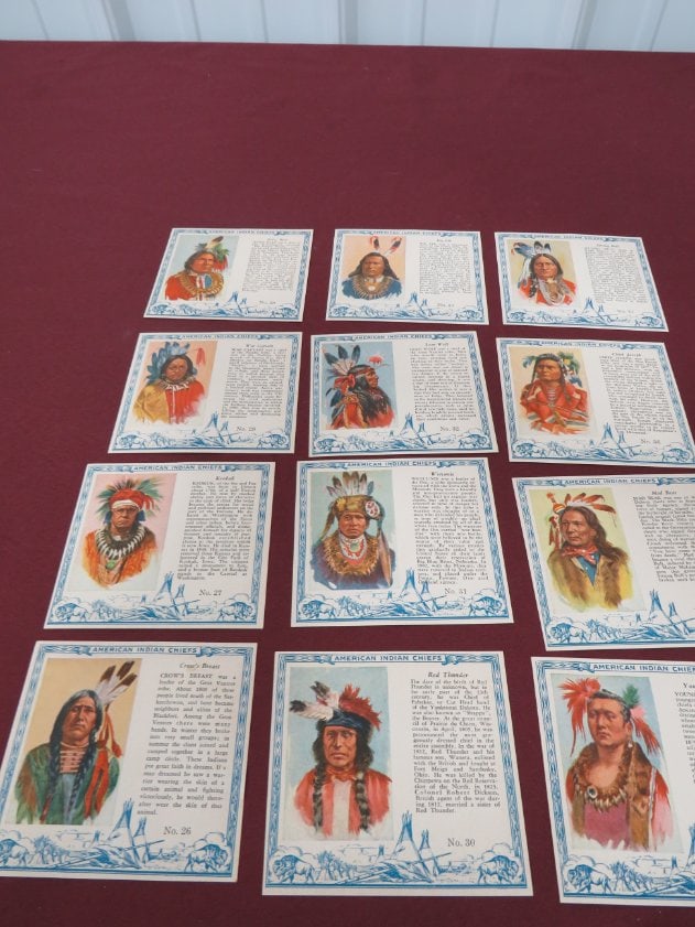 Red Man Tobacco Cards Card #26-37: Consecutive Order Cannon's Cigar Store - London, OH.