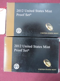 (2) 2012 US Mint Proof Sets
