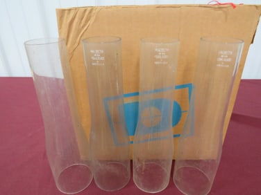 Macbeth No.94 Peerless Glass Chimneys 12 Pieces