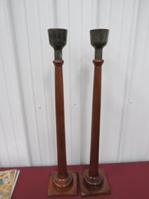(2) I.O.O.F. Candle Holders From Lodge