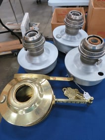 4-Aluminum Aladdin Lamps 3 Holders
