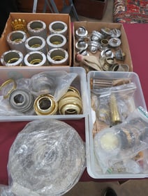 4-Boxes Assorted Lamp Parts + Acces.