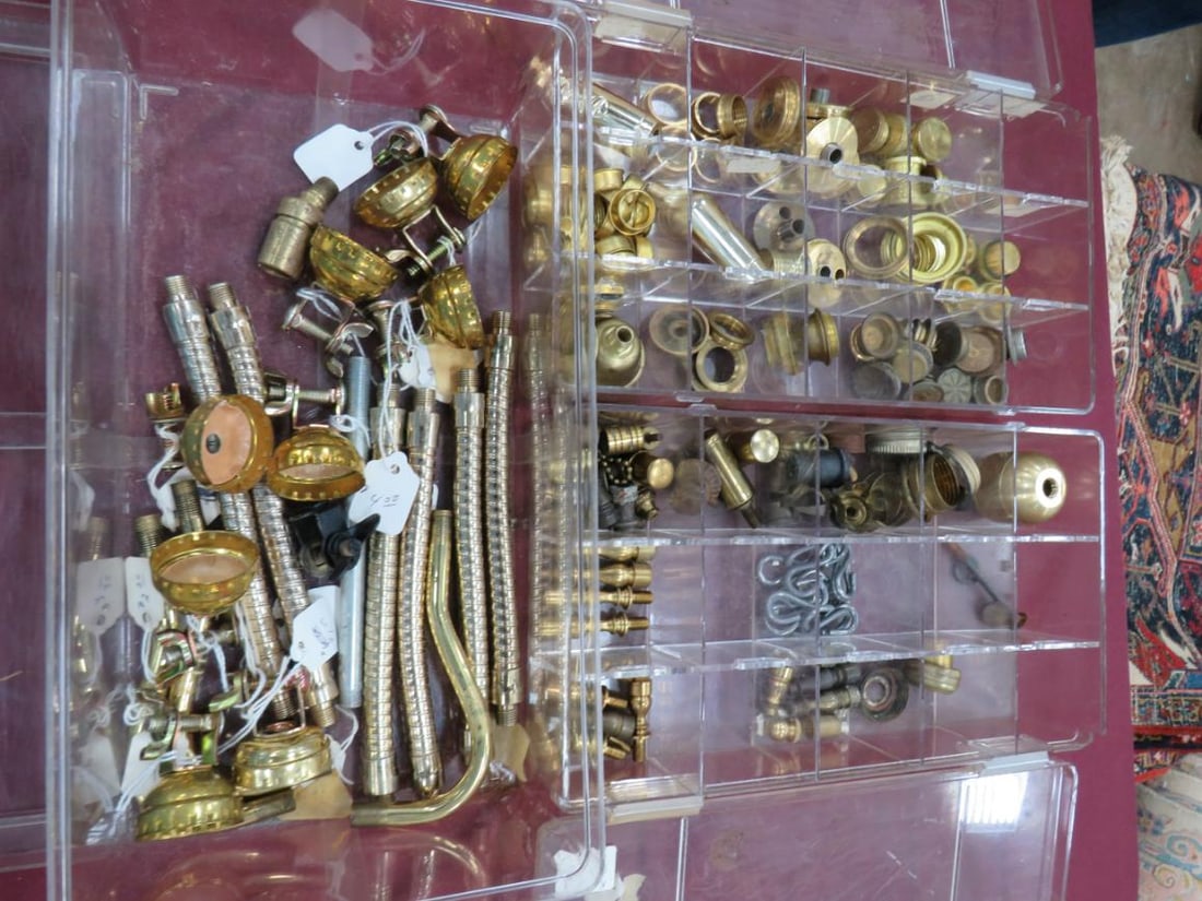 3-Organizers Of Assorted Lamp Accessories: A fantastic addition to anyone's collction.