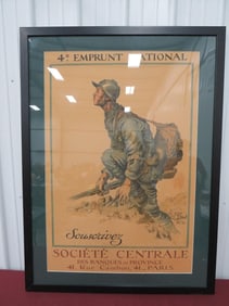Original 4cent Emprunt Nat?l Poster