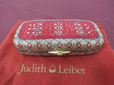 Judith Leiber Swarovski Crystal Change Purse