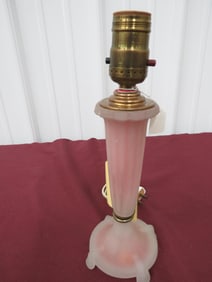 Aladdin Pink Satin Boudoir Lamp