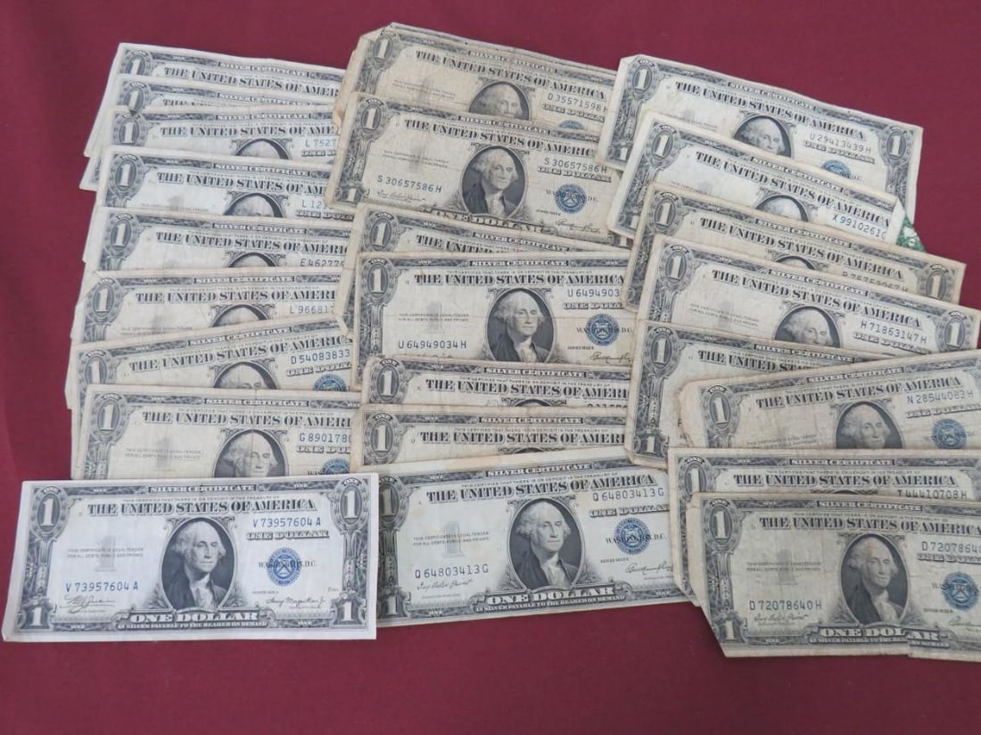 25-Silver Certificates: 25 Pc
