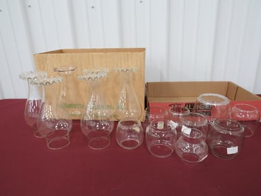 2-Boxes Assorted Chimneys + Lantern Globes